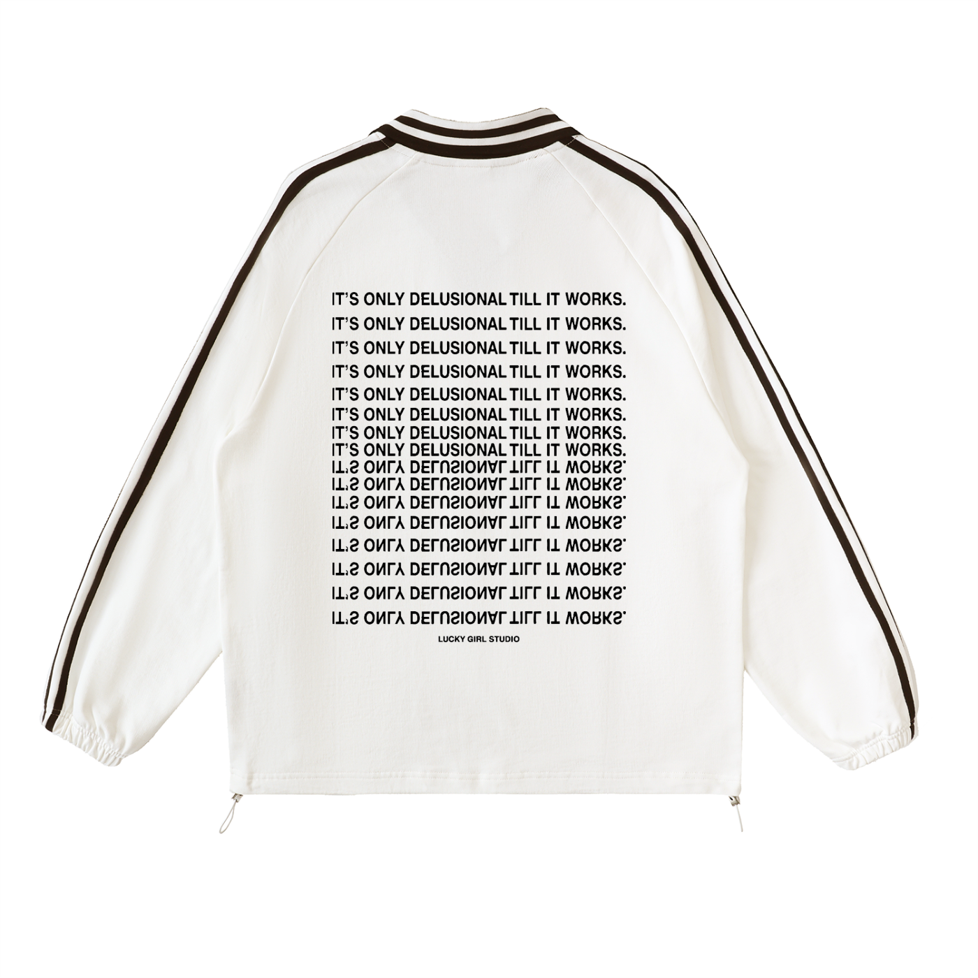 Till It Works — Issue 01 Striped Lapel Collar Sweatshirt